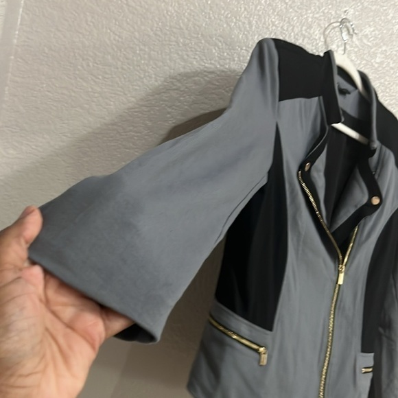 Iman Moto Steel Gray & Black Jacket Size Large - Picture 3 of 9
